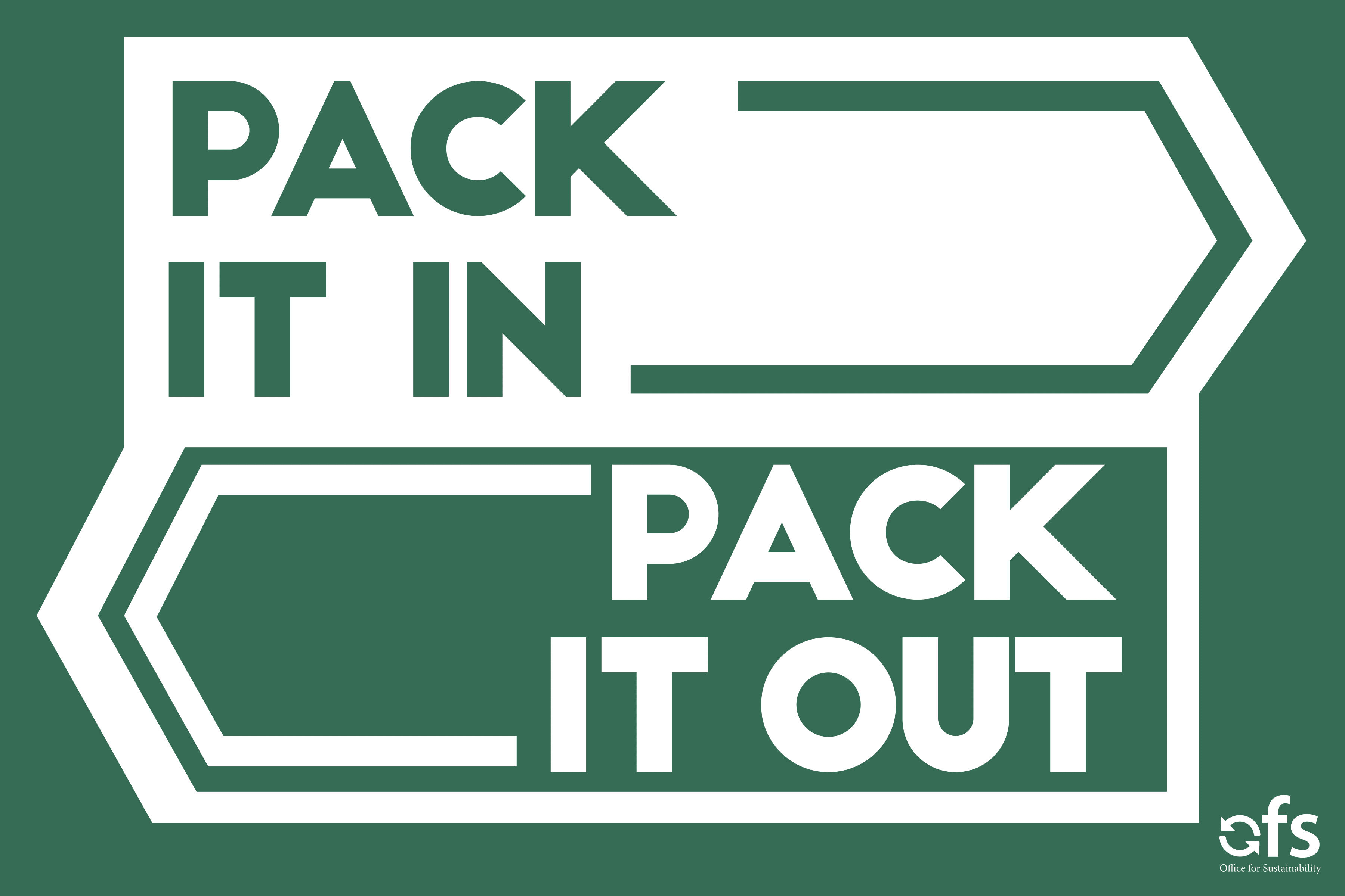 pack it in sign