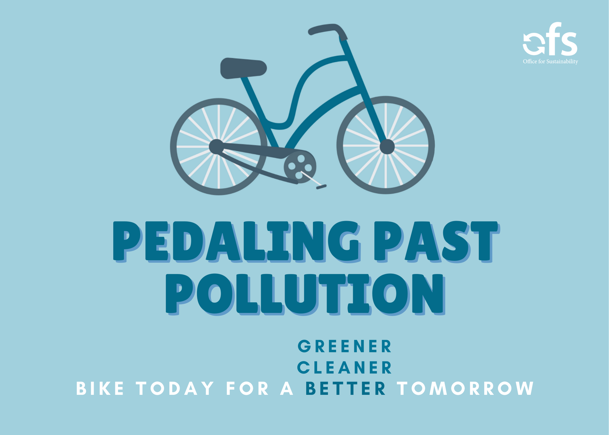 pedaling past pollution graphic